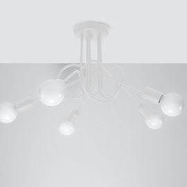 Chandelier LOOP 5 white