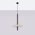 Pendant lamp FELTRO 1 black/beige