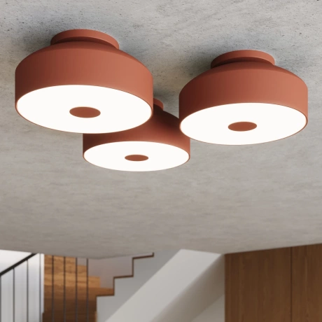 Ceiling lamp OMIQ red ochre