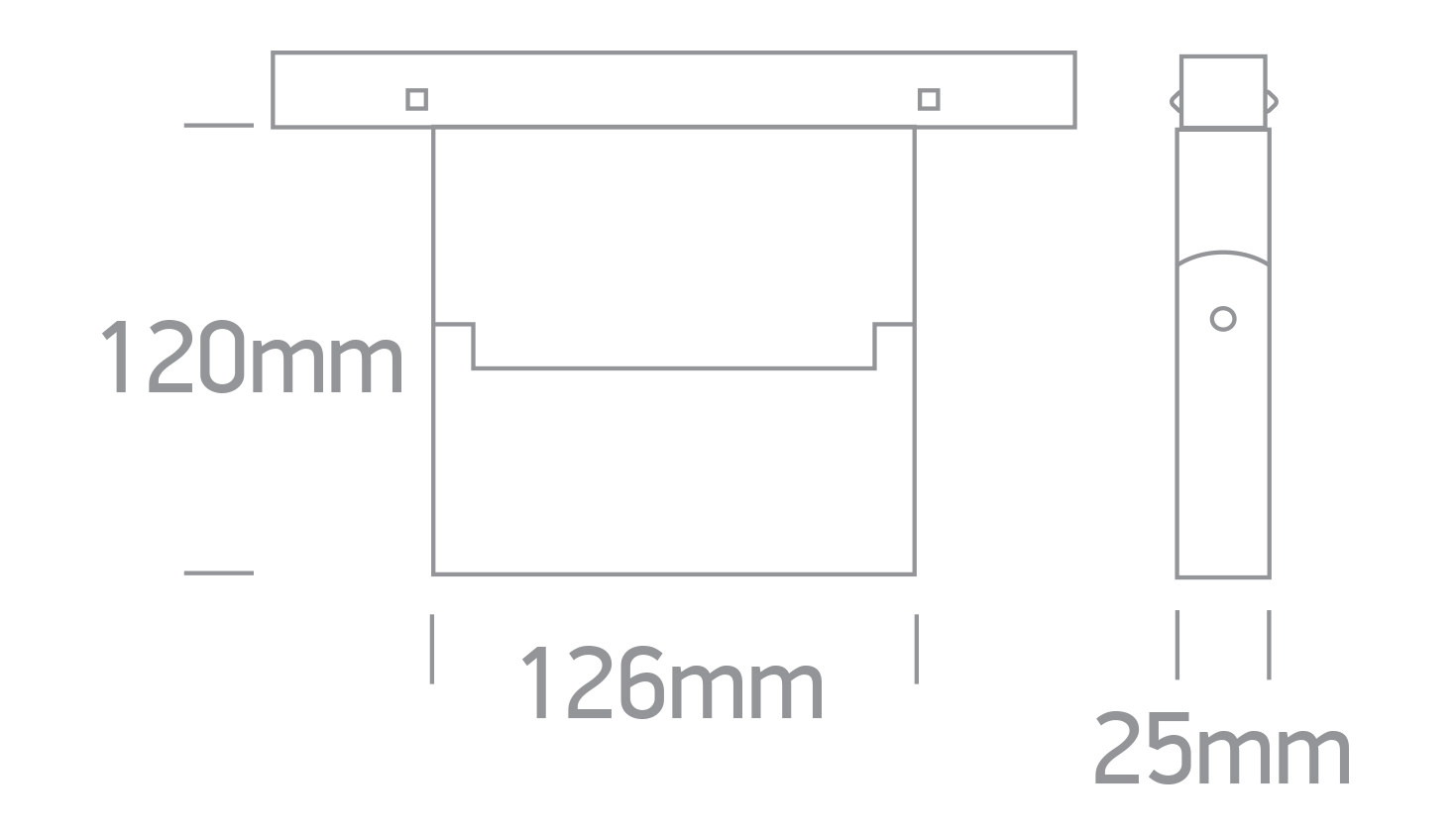 MILA 126 black LED 3000K 10W 800lm