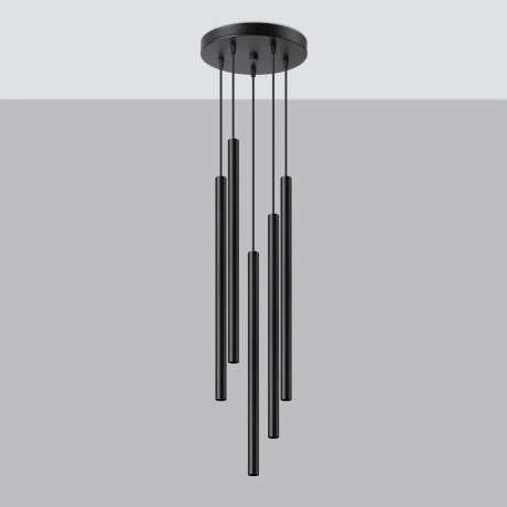 Pendant lamp PASTELO 5P black