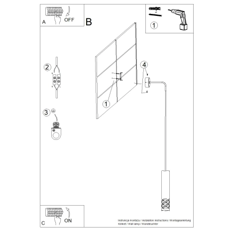 Wall lamp LIRO white