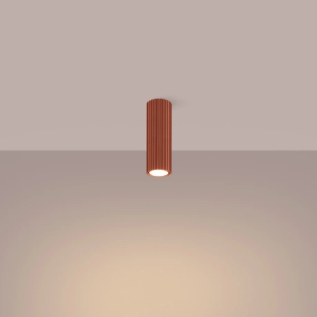 Ceiling lamp KARBON 20 red ochre