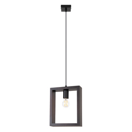 Ceiling lamp ARIES in wenge + 1x LED Bulb E27 4000K Cool White 7.5W 690lm