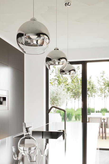 Pendant lamp COSMO 25 chrome + 1x LED Bulb E27 3000K Warm 7.5W 620lm