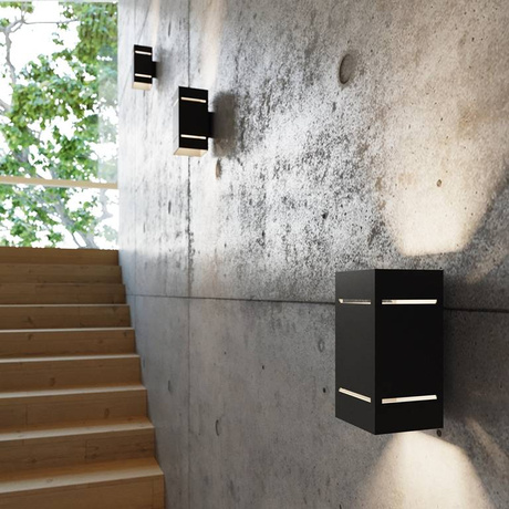 Wall lamp BLOCCO black + 1x LED bulb G9 4000K Cool White 4.5W 530lm