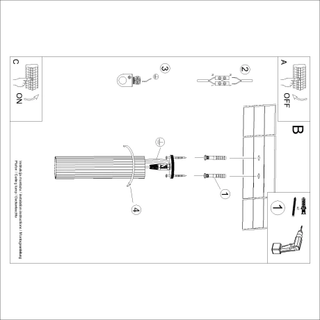 Ceiling lamp KARBON 40 taupe