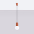 Pendant lamp HALO 1 red ochra
