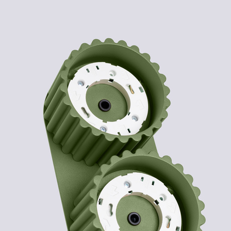 Ceiling lamp AURA 2 olive green Gx53