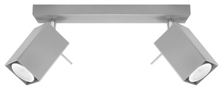 Ceiling lamp MERIDA 2 gray + 2x LED Bulb GU-10 4000K Cool White 7W 630lm