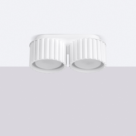 Ceiling lamp AURA 2 white Gx53