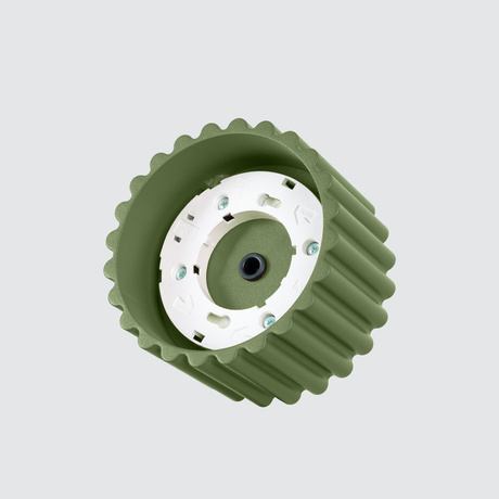 Ceiling lamp AURA 1 olive green Gx53