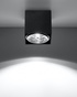 Ceiling lamp BLAKE black + 1x LED GU10 AR111 4000K COOL 10W 850lm bulb