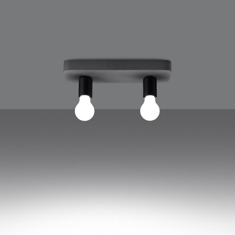 Ceiling lamp TAVO 2 + 2x LED Bulb E27 4000K Cool White 7.5W 690lm