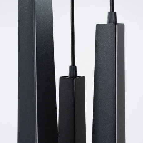 Pendant lamp PRYSM 3P black
