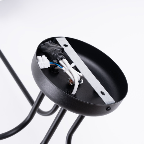 Chandelier VECTOR 4 black + 4X LED Bulb E27 3000K 7W 760lm