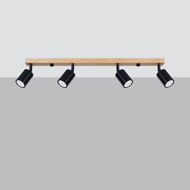 Ceiling lamp VERDO 4 black