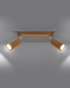 Ceiling lamp ZEKE 2 oak + 2x LED Bulb GU-10 3000K Warm 7W 620lm