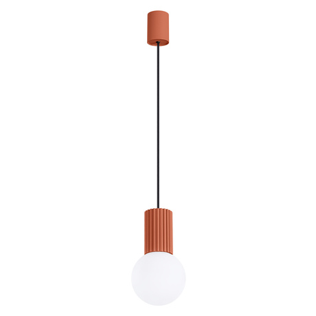 Pendant lamp HALO 1 red ochra