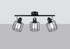 Ceiling lamp BELUCI 3 black + 3x LED Bulb E14 3000K Warm White 7.5W 620lm