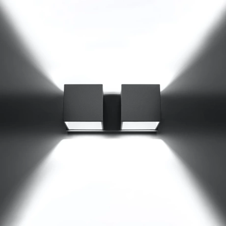 Wall lamp QUAD 2 grey
