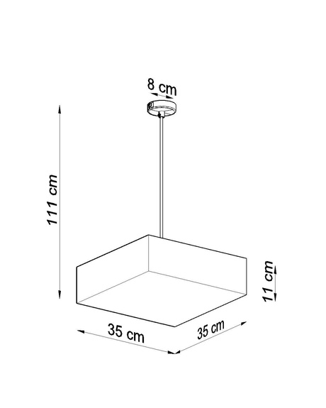 Pendant lamp HORUS 35 black