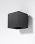 Wall lamp QUAD 1 black + 1x LED Bulb G9 4000K Cool white 4.5W 530lm