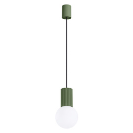 Pendant lamp HALO 1 olive green