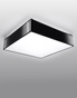 Ceiling lamp HORUS 25 BLACK + 1x LED Bulb E27 4000K Cold White 7.5W 650lm