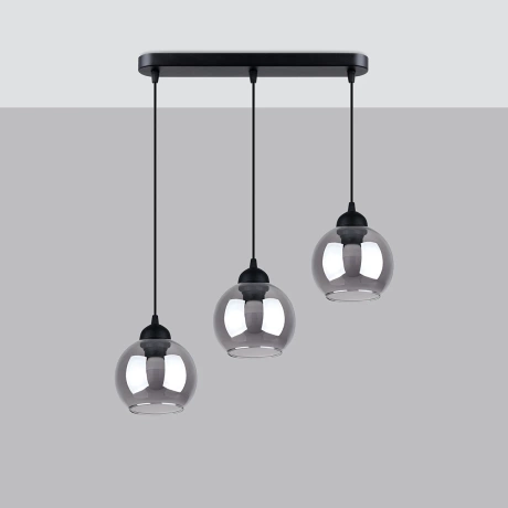Pendant lamp ALINO 3 black
