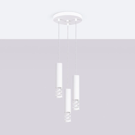 Pendant lamp LIRO 3P white