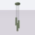 Pendant lamp KARBON 3P olive green