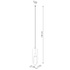Hanging lamp NICUS 1 white + 1x LED Bulb E27 3000K Warm 7.5W 620lm