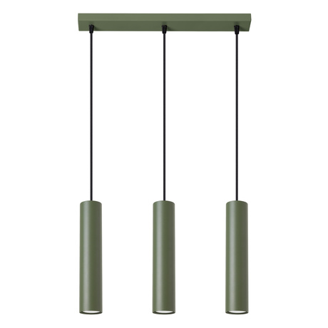 Pendant lamp LAGOS 3L olive green