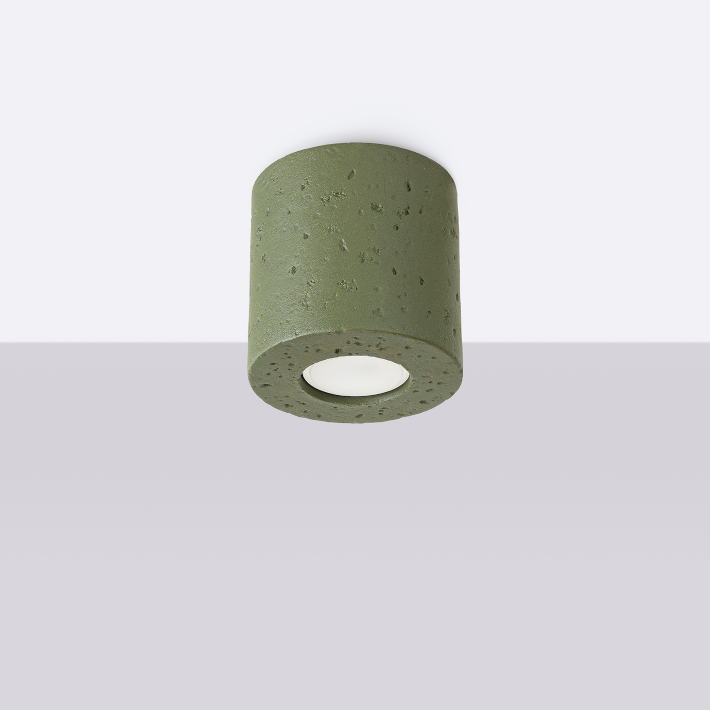 Ceiling lamp ORBIS concrete olive green