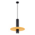 Pendant lamp PELTA 1 black/yellow