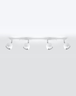 Ceiling lamp OCULARE 4L white + 4x LED Bulb GU-10 3000K Warm 7W 620lm