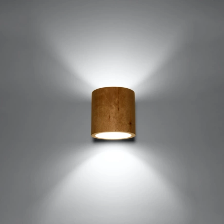 Wall lamp ORBIS natural wood