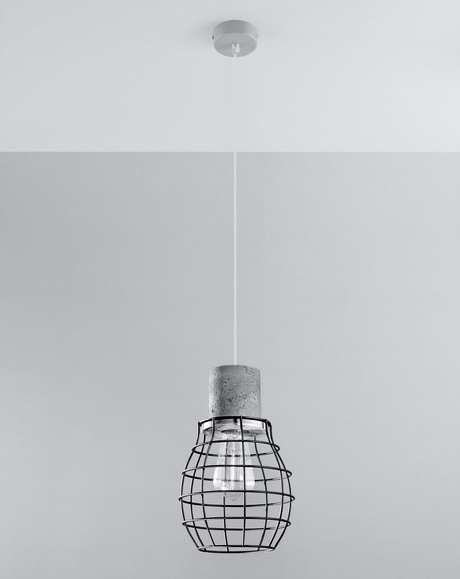 Hanging lamp LUGO + 1x LED Bulb E27 4000K Cool 7.5W 650lm