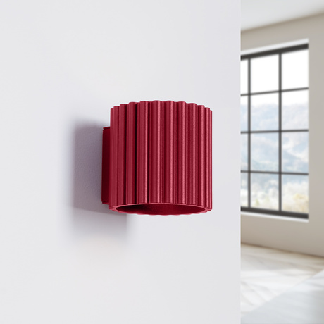 Wall lamp AURA burgundy G9