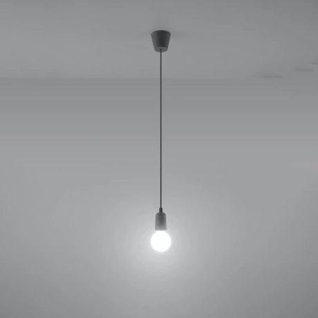 Pendant lamp DIEGO 1 grey