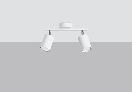 Ceiling lamp LEMMI 2 white + 2x LED Bulb GU-10 4000K Cool White 7W 530lm