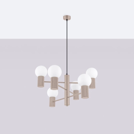 Chandelier HALO 6 taupe