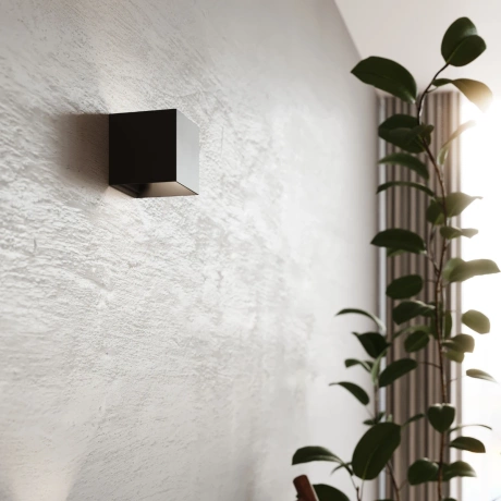 Wall lamp LUCA black LED IP54
