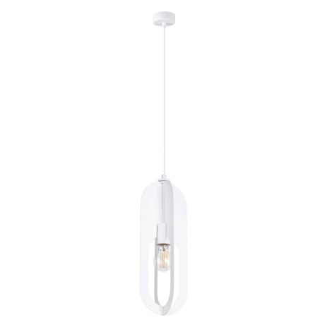 Hanging lamp NICUS 1 white + 1x LED Bulb E27 3000K Warm 7.5W 620lm