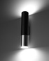 Wall lamp LOOPEZ black/chrome + 2x LED Bulb GU-10 4000K Cool White 7W 630lm