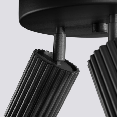 Ceiling lamp KARBON 3P black