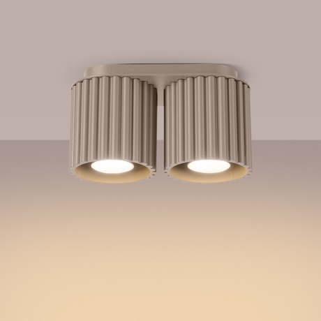 Ceiling lamp AURA 2 taupe GU10