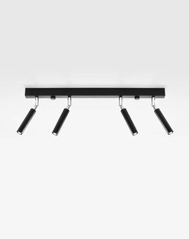 Ceiling lamp EYETECH 4 black + 4x LED Bulb G9 4000K Cool White 4.5W 530lm