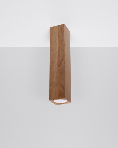 Ceiling lamp KEKE 30 oak + 1x LED bulb GU-10 3000K Warm 7W 620lm